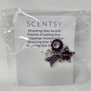 Scentsy Shooting Star Award Charm Silver & Purple New In Package